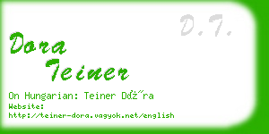 dora teiner business card